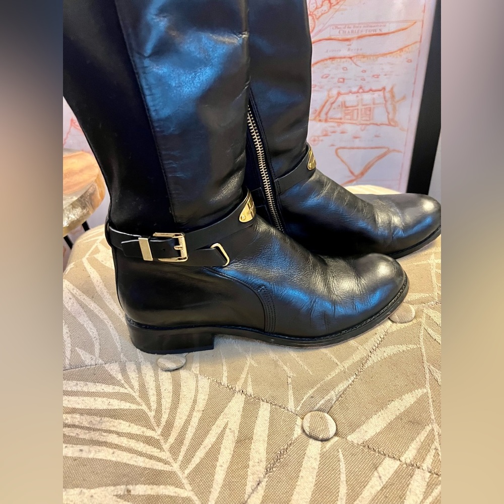 Michael Kors Arley Genuine Leather Riding Boots Sz 8 - Picture 8 of 15